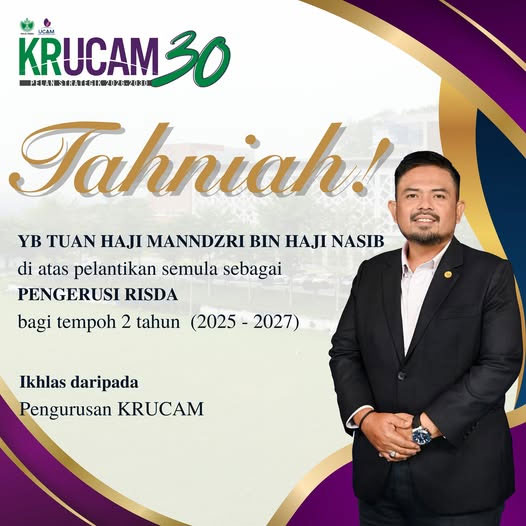 Yb tuan haji manndzri dilantik semula pengerusi risda 2026–2027, pimpin risda & ucam.