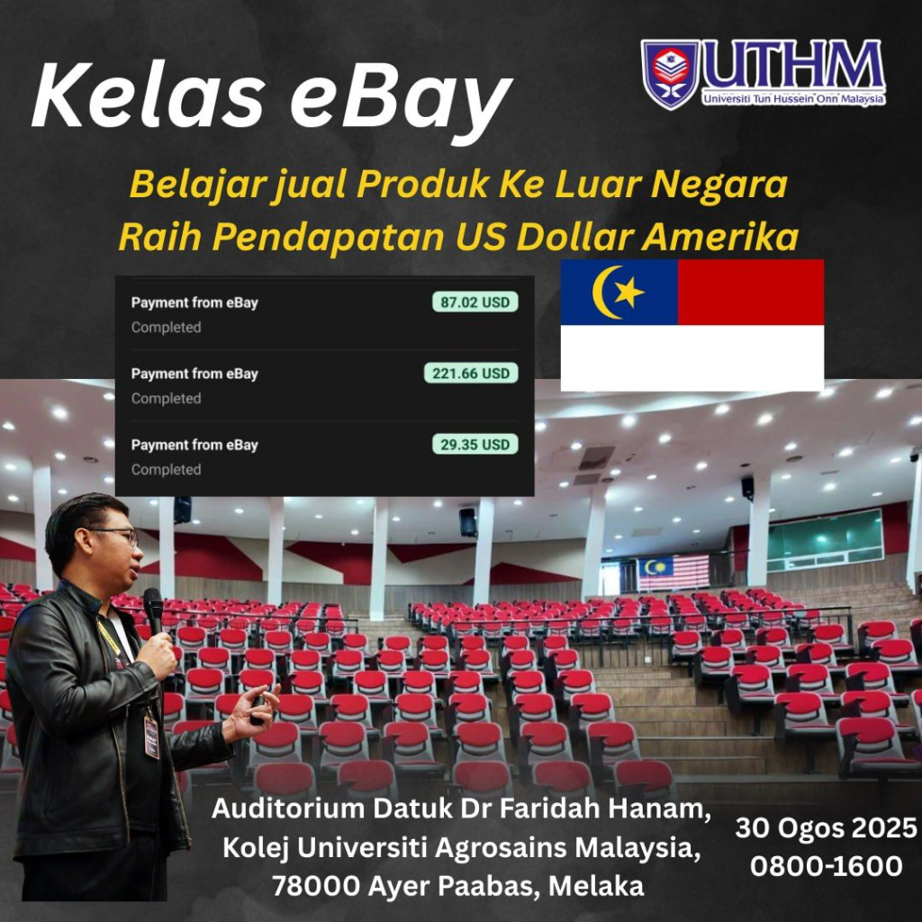 Webinar eBaypreneur bongkar strategi jualan global, peluang jana pendapatan melalui platform eBay.