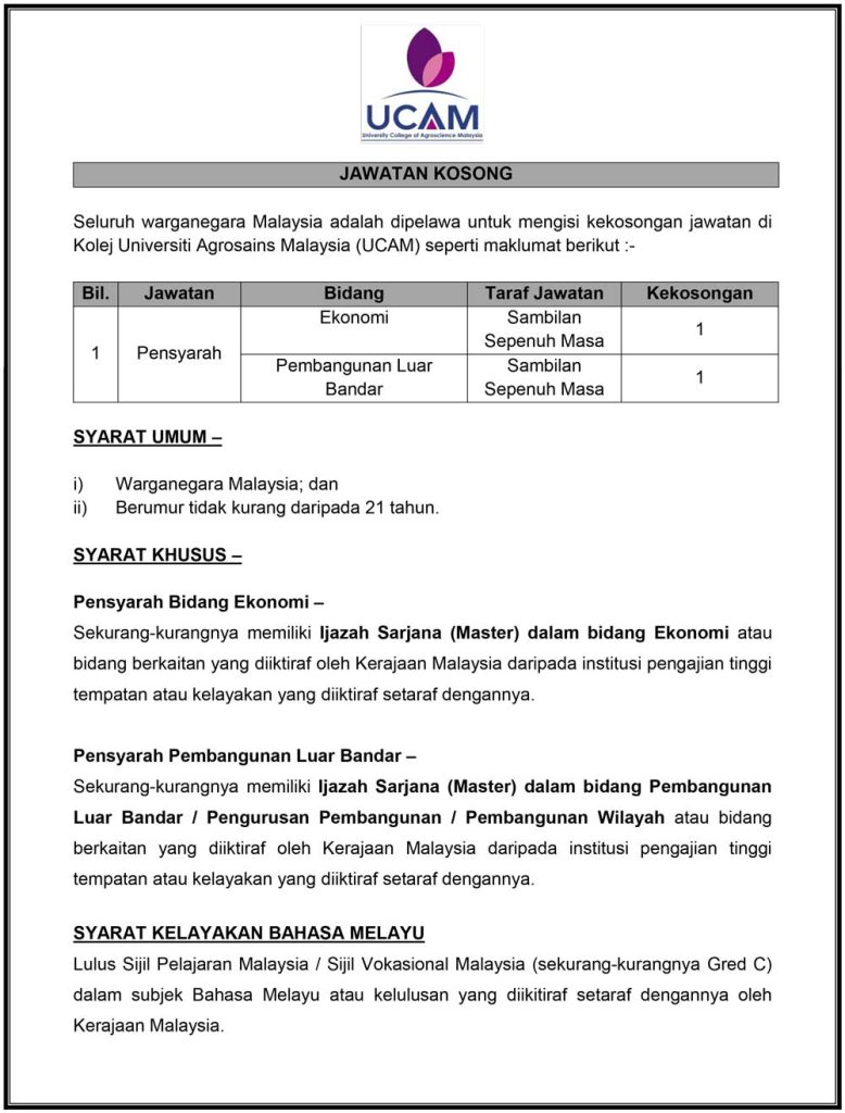 Iklan jawatan kosong 5 november 2025 1