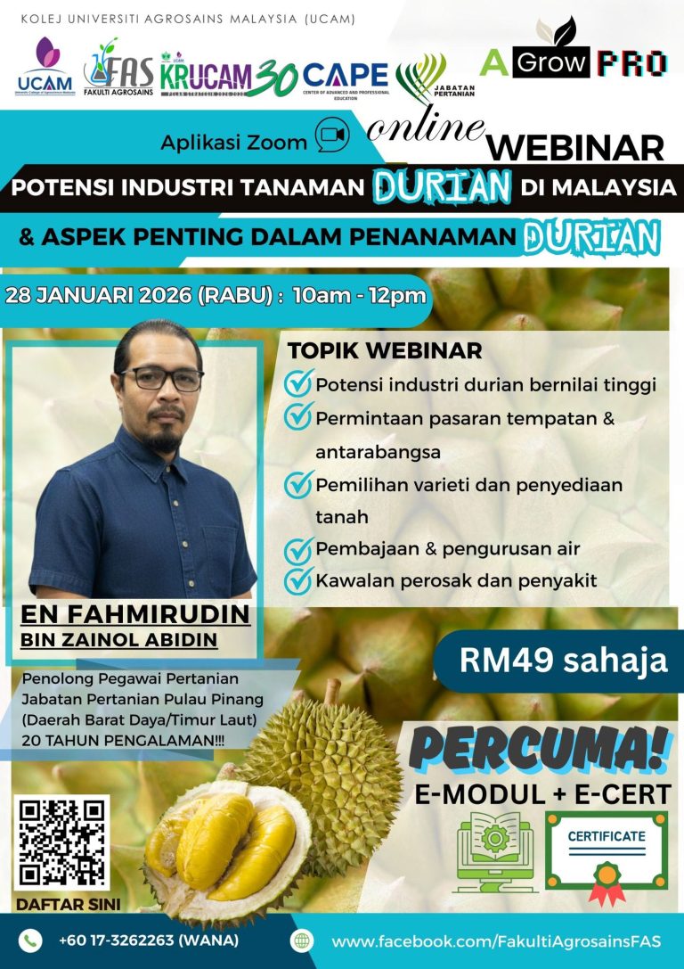 Webinar Penanaman Durian UCAM En Fahmirudi