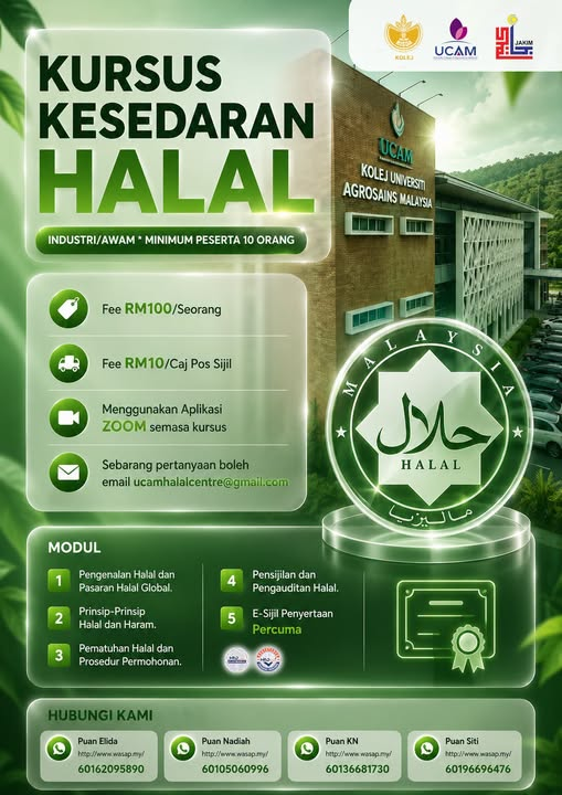 Kursus Kesedaran Halal Dalam Talian (Zoom) – Daftar Sekarang!